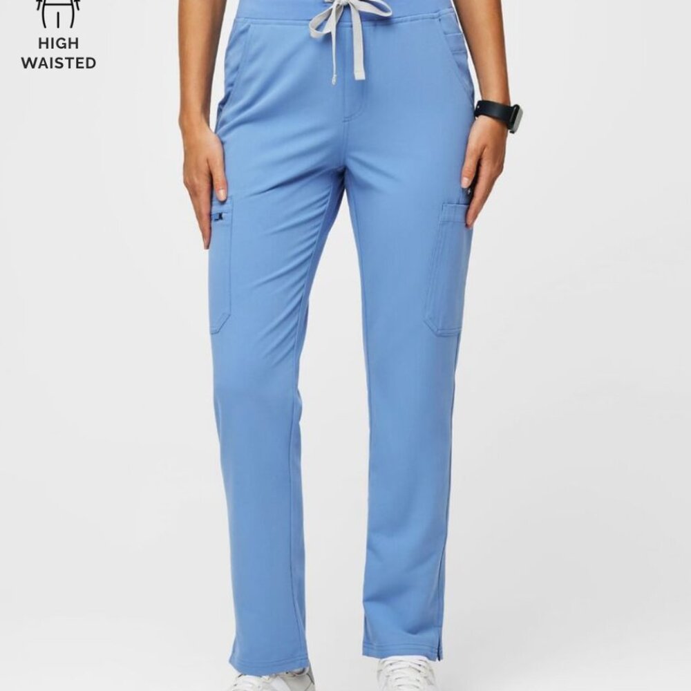 Figs Ceil Blue Yola™ High Waisted 2.0 - Skinny Scrub Pants XL